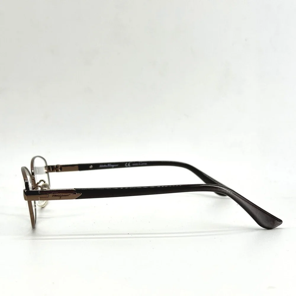 Salvatore‎ Ferragamo Eyeglasses Women 52-16-135 Brown FE2521A Titanium Japan NEW